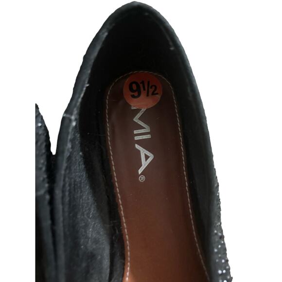 Mia Black Studded Ballet Flats Womans Size 9.5 Witchy Goth Punk Contemporary - Picture 8 of 8